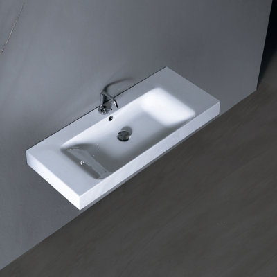 ... wall mounted vessel bathroom sink cento 3550 features bathroom sink