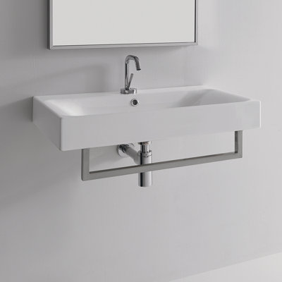 ... Ceramica Valdama Plain Wall Mounted / Vessel Bathroom Sink AllModern