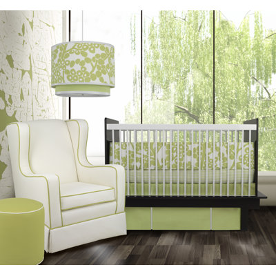 Oilo Modern Berries Bedding Collection in Spring Green