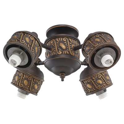 Monte Carlo Fan Company Four Light Sculpted Fitter