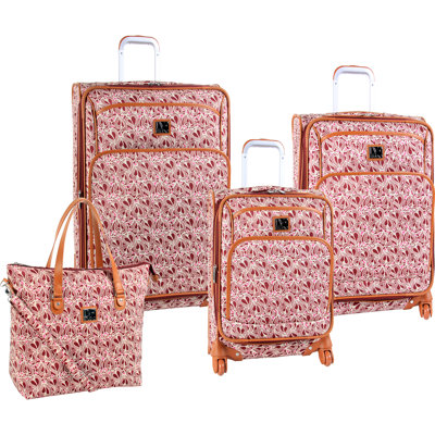 Diane Von Furstenberg Baby Hearts 4 Piece Luggage Set