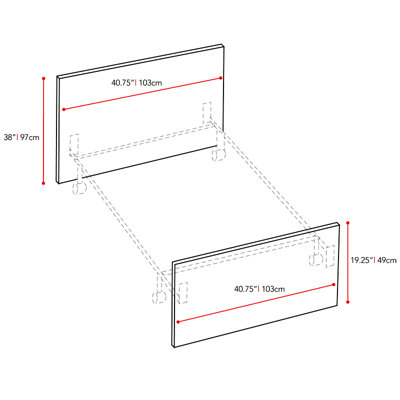 dCOR design Brook Panel Bed
