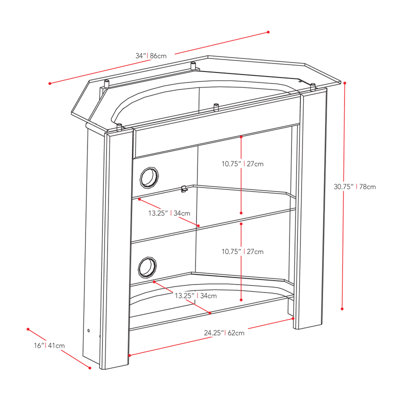 dCOR design 34" TV Stand