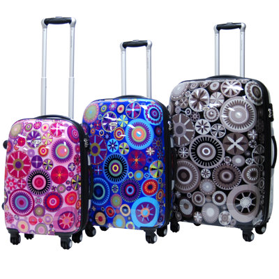 CalPak Carnival Expandable Hardsided 3 Piece Spinner Luggage Set