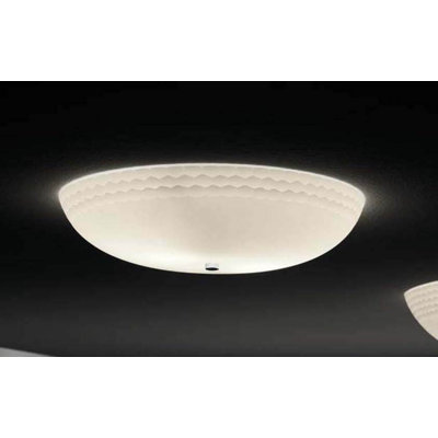 Murano Luce Alias Flush Mount in White