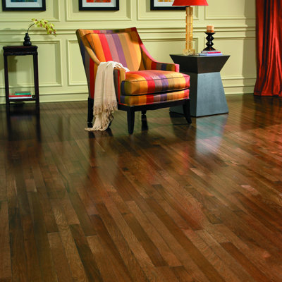 Columbia Flooring Monroe 2-1/4" Solid Hardwood Hickory in Mocha