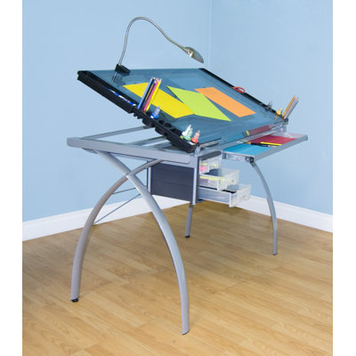 Studio Designs Futura Station Glass Drafting Table