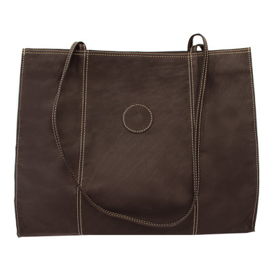 Piel Leather Carry-All Market Shopping Tote
