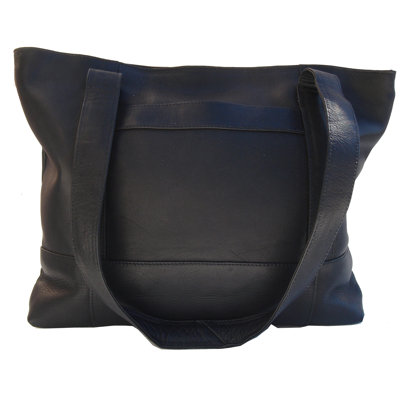 Piel Leather Top Zip Tote Bag