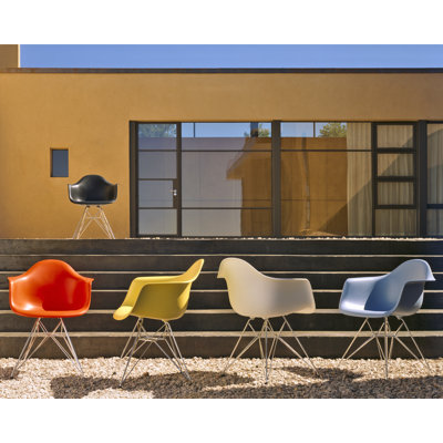 Herman Miller &reg; Eames DAR - Molded Plastic Arm Chair with Wire Base