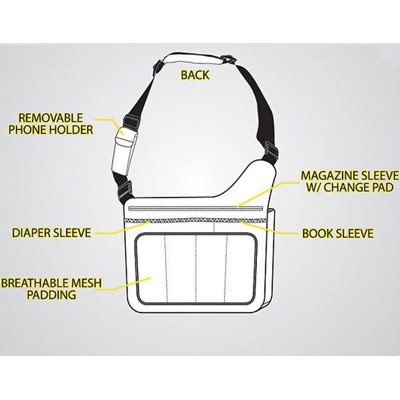 Diaper Dude Diaper Dude Flap Messenger II Diaper Bag