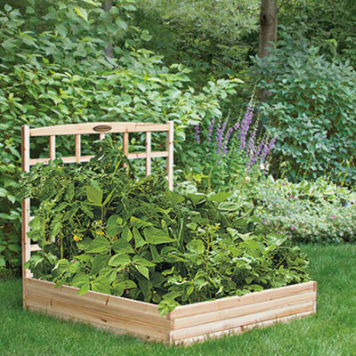 Suncast Tiered Raised Square Garden Bed Planter & Reviews | Wayfair