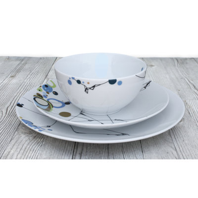 Ink Dish Kites 10" Dinner Plate