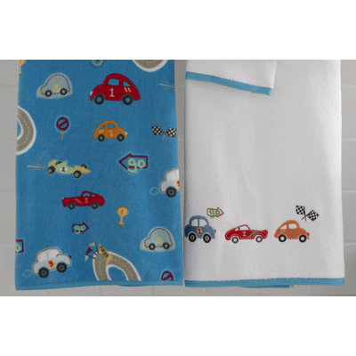 Kassatex Fine Linens Bambini Race Track Bath Accessory Set