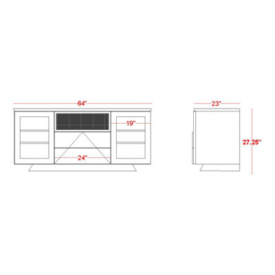 Furnitech Modern 64" TV Stand
