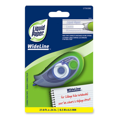 Paper Mate Correction Film, Extra-Wide, 1/4"x335", White