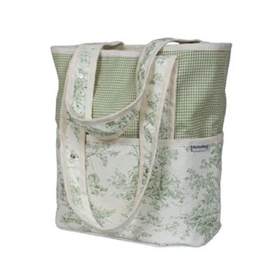 Hoohobbers Etoile Green Personalized Tote Diaper Bag