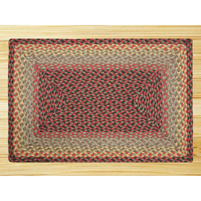 Earth Rugs Burgundy/Black Multi Rug