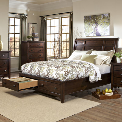 Justine Storage Sleigh Bed by Imagio Home by Intercon -image