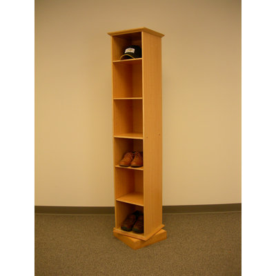 Proman Products Venetian Mirrored Rotating Shelf in Natural