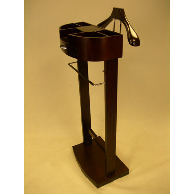 Proman Products Crescent Moon Valet in Dark Walnut