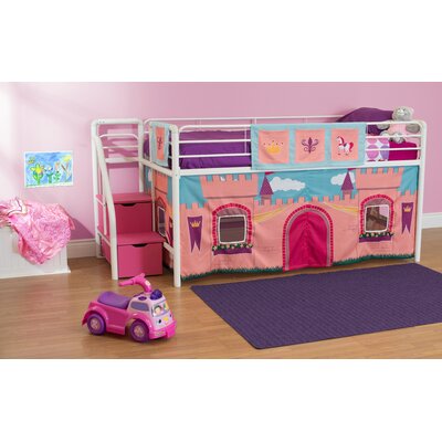 DHP Princess Castle Curtain Set for Junior Loft Bed