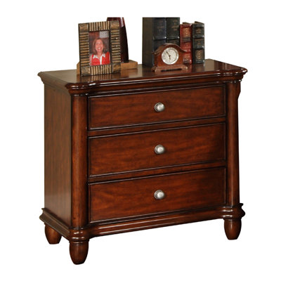 Ethan 3 Drawer Nightstand by Greystone -image