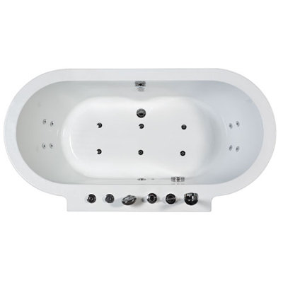 Ariel Bath 71" x 37.4" x 27.5" Free Standing Whirlpool Bath Tub