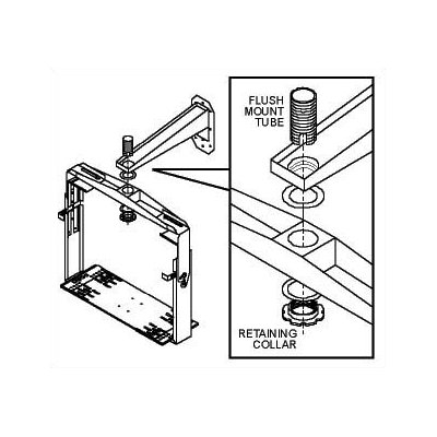 Peerless 22" Jumbo 2000 Mount Wall Arm-Single Arm
