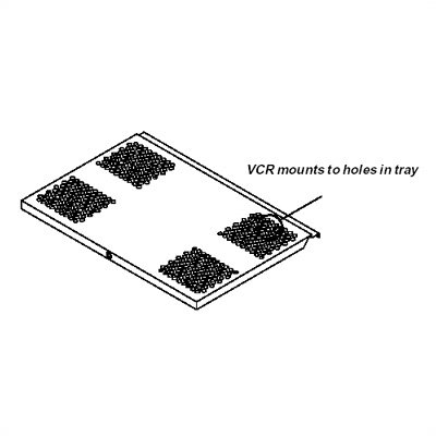 Peerless Desktop VCR Mount with Security Lock