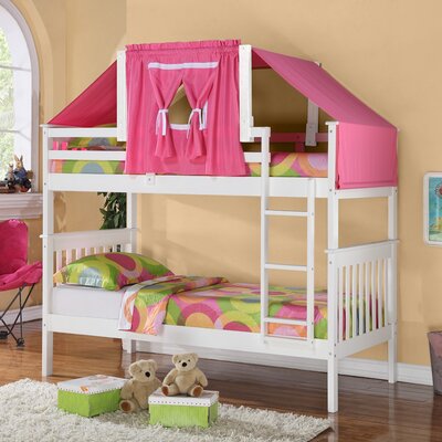 ... Donco Kids Twin Mission Bunk Bed with Tent Kit & Reviews | Wayfair