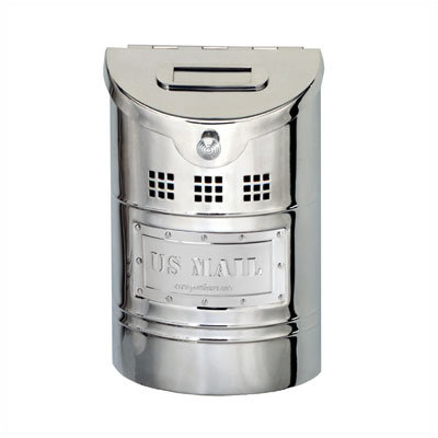 Ecco Stainless Steel Wall Mounted Mailbox