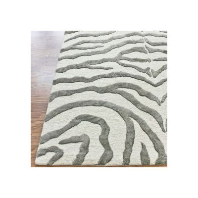 nuLOOM Earth Safari Zebra Grey Rug
