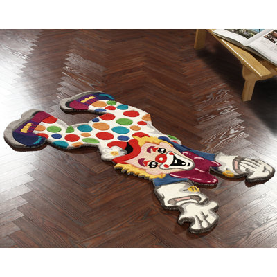 nuLOOM Kinder Clown Fun Multi Kids Rug