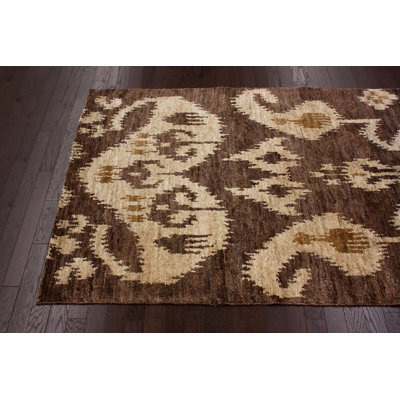 nuLOOM Sophist-Ikat Herman Ikat Brown Rug