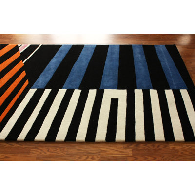 nuLOOM Modella Symmetrical Stripes Multi Rug