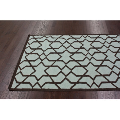 nuLOOM Gelim Light Blue Trellis Rug