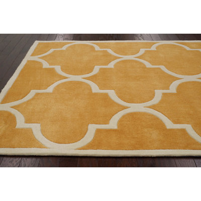 nuLOOM Cine Mustard Trellis Rug