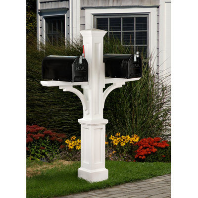 Mayne Inc. Newport Plus Double Mailbox Post