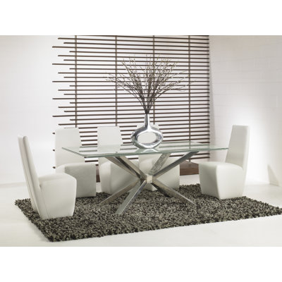 Star International Ritz 6 Piece Dining Set with Crackle Glass