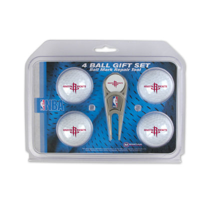 McArthur Towels NBA Divot Tool and 4 Golf Ball Gift Set