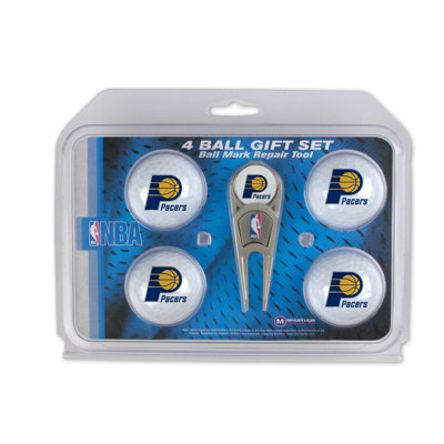 McArthur Towels NBA Divot Tool and 4 Golf Ball Gift Set