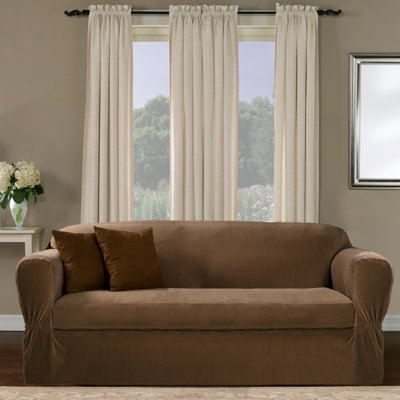 Maytex Collin Stretch Separate Seat Loveseat Slipcover