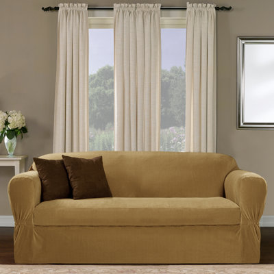 Maytex Collin Stretch Separate Seat Loveseat Slipcover