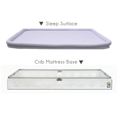 Secure Beginnings Flower Crib Mattress Base with Sleep Surface