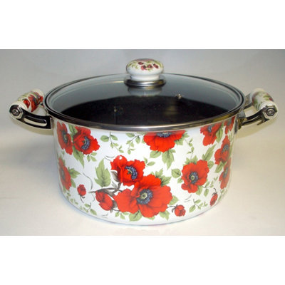 Danico Enamel Kitchenware Soup Pot with Lid