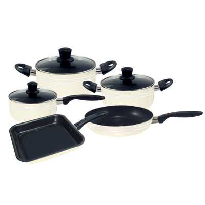 Danico 8 Piece Ivory Cook Set