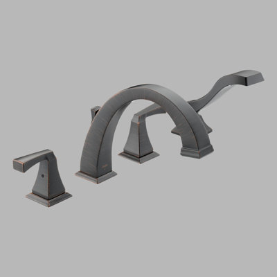 Delta Dryden Double Handle Deck Mount Roman Tub Faucet