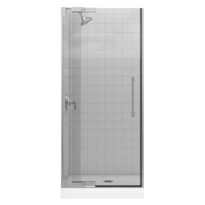 Kohler Purist Frameless PIVot Shower Door with 0.375" Thick Crystal Clear Glass, 30.25" - 32.75" x 72.25"