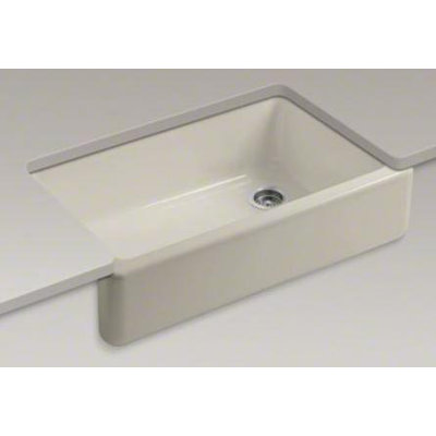 Kohler Whitehaven Self-Trimming 35.69" x 21.56" x 9.63" Under-Mount Single-Bowl Sink with Tall Apron